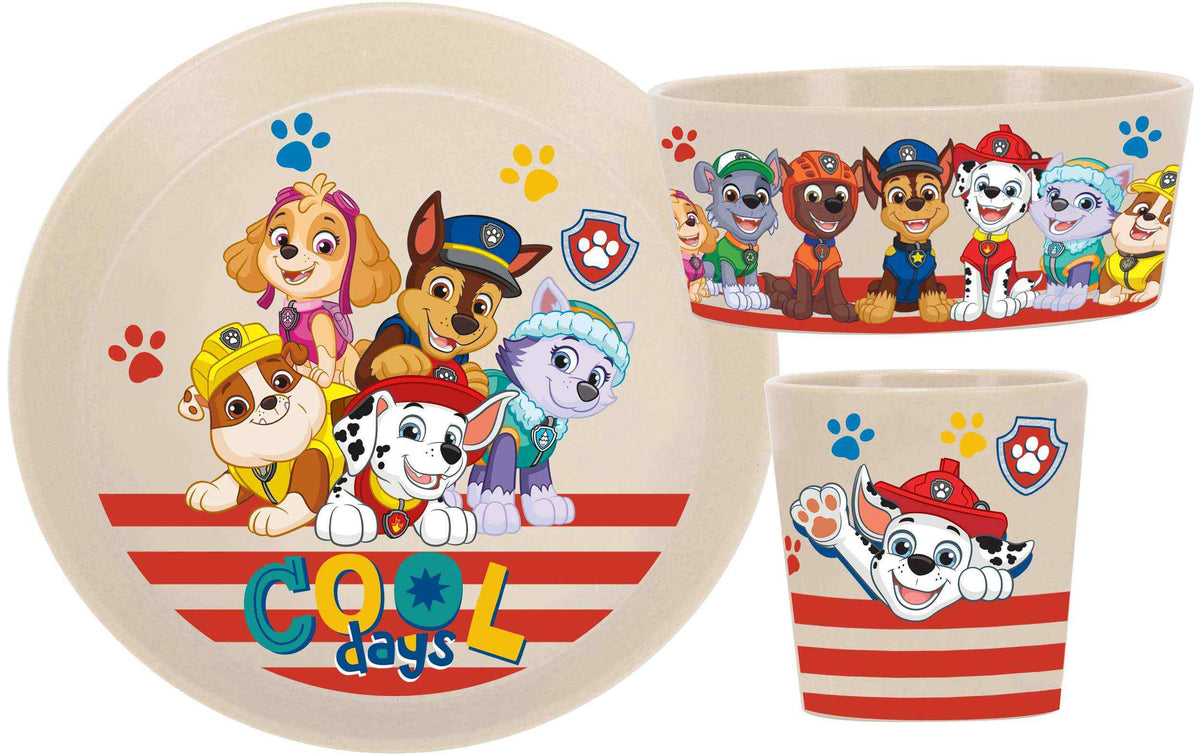 Koziol Kindergeschirrset Connect Paw Patrol, 3-teilig, Sand