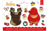 Decora Guetzli-Ausstecher Weihnachtsmann und Rentier