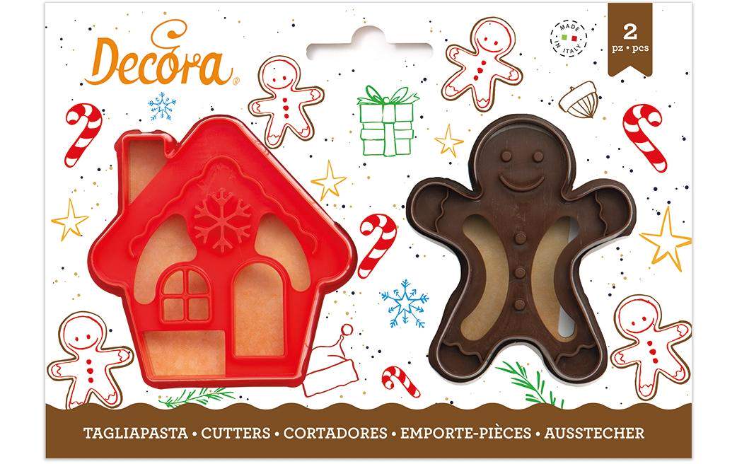 Decora Guetzli-Ausstecher Lebkuchenmann und Haus