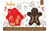 Decora Guetzli-Ausstecher Lebkuchenmann und Haus