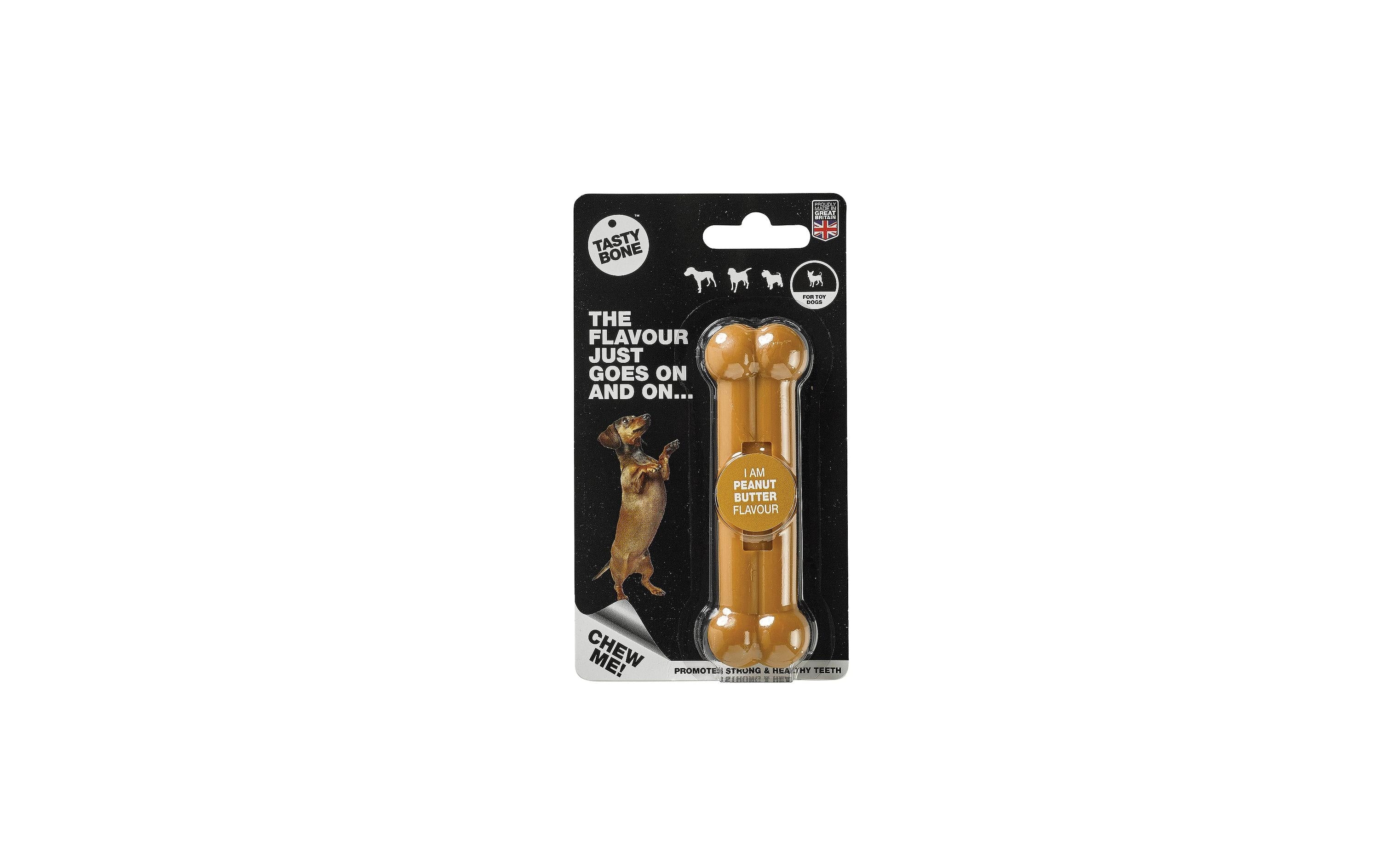 Tasty Bone Spielzeugknochen mit Erdnussgeschmack, Puppy