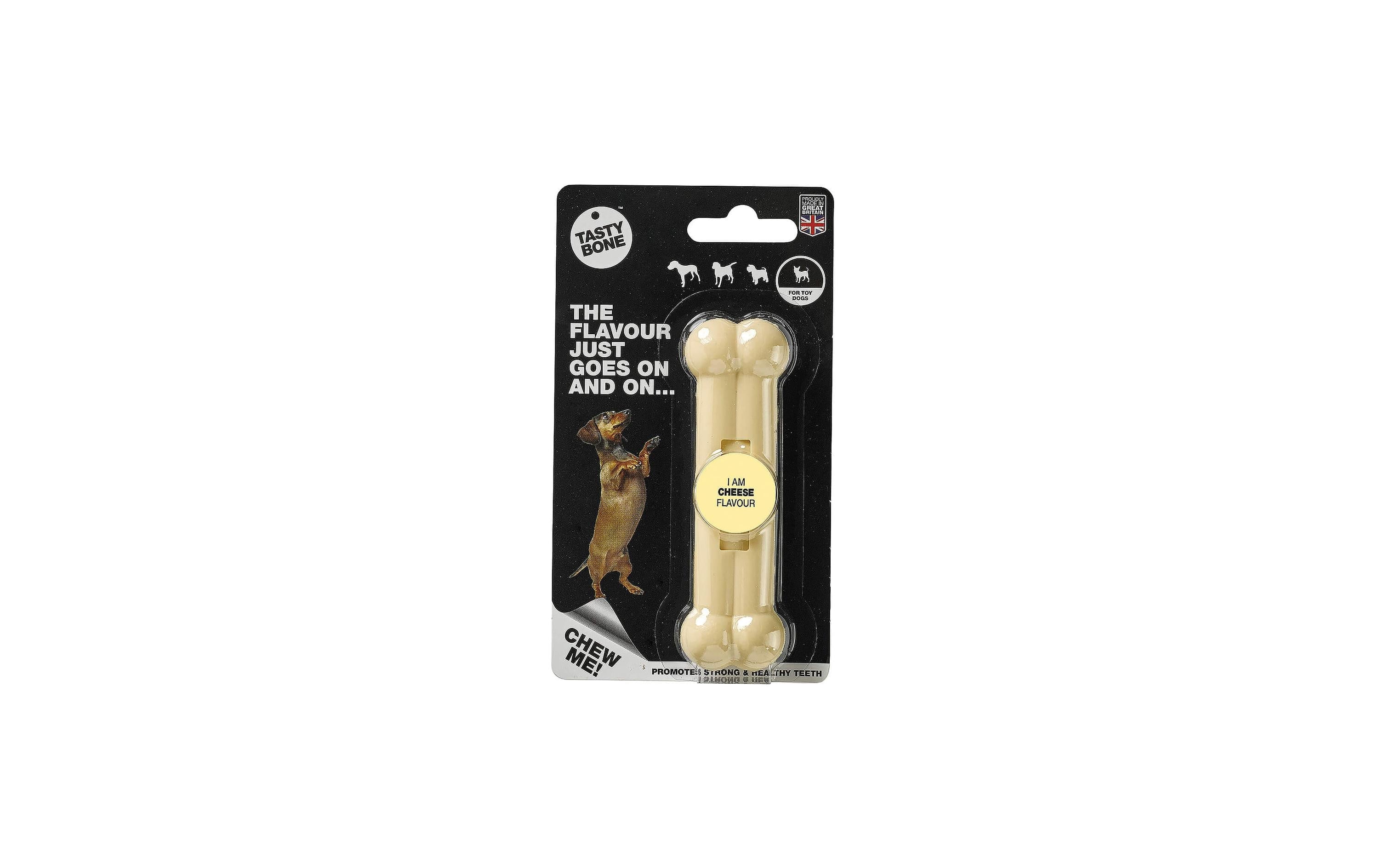 Tasty Bone Spielzeugknochen mit Käsegeschmack, Puppy