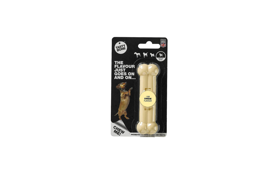 Tasty Bone Spielzeugknochen mit Käsegeschmack, Puppy