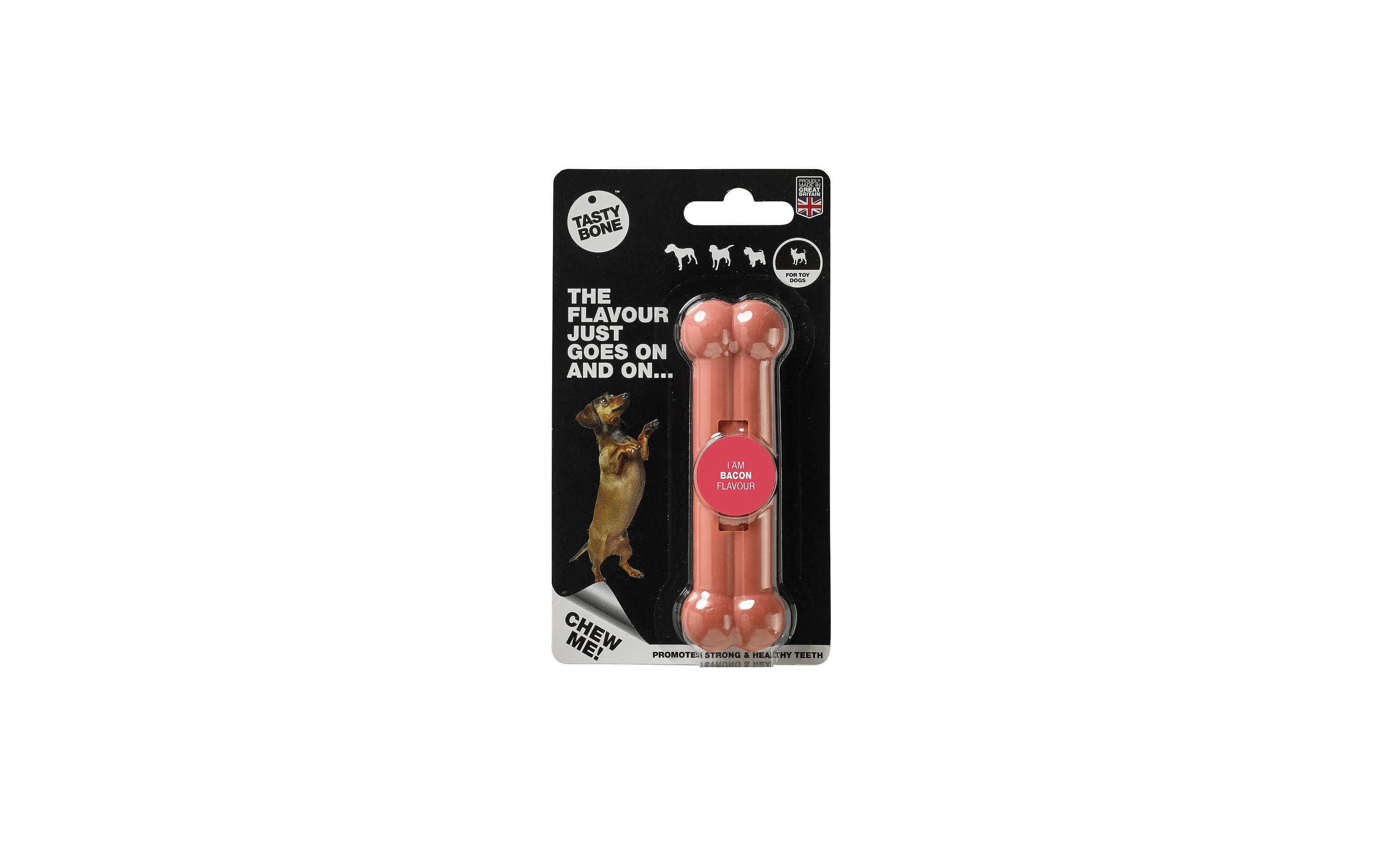 Tasty Bone Spielzeugknochen mit Speckgeschmack, Puppy