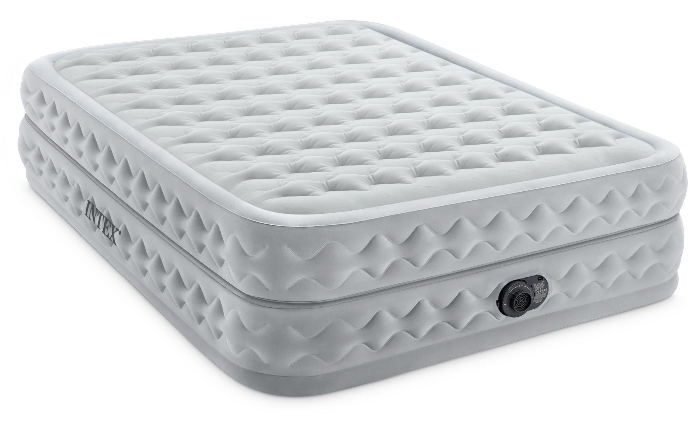 Intex, Luftbett Dura Beam Deluxe Supreme Qu Queen, 152x203x51 cm, int. Pumpe