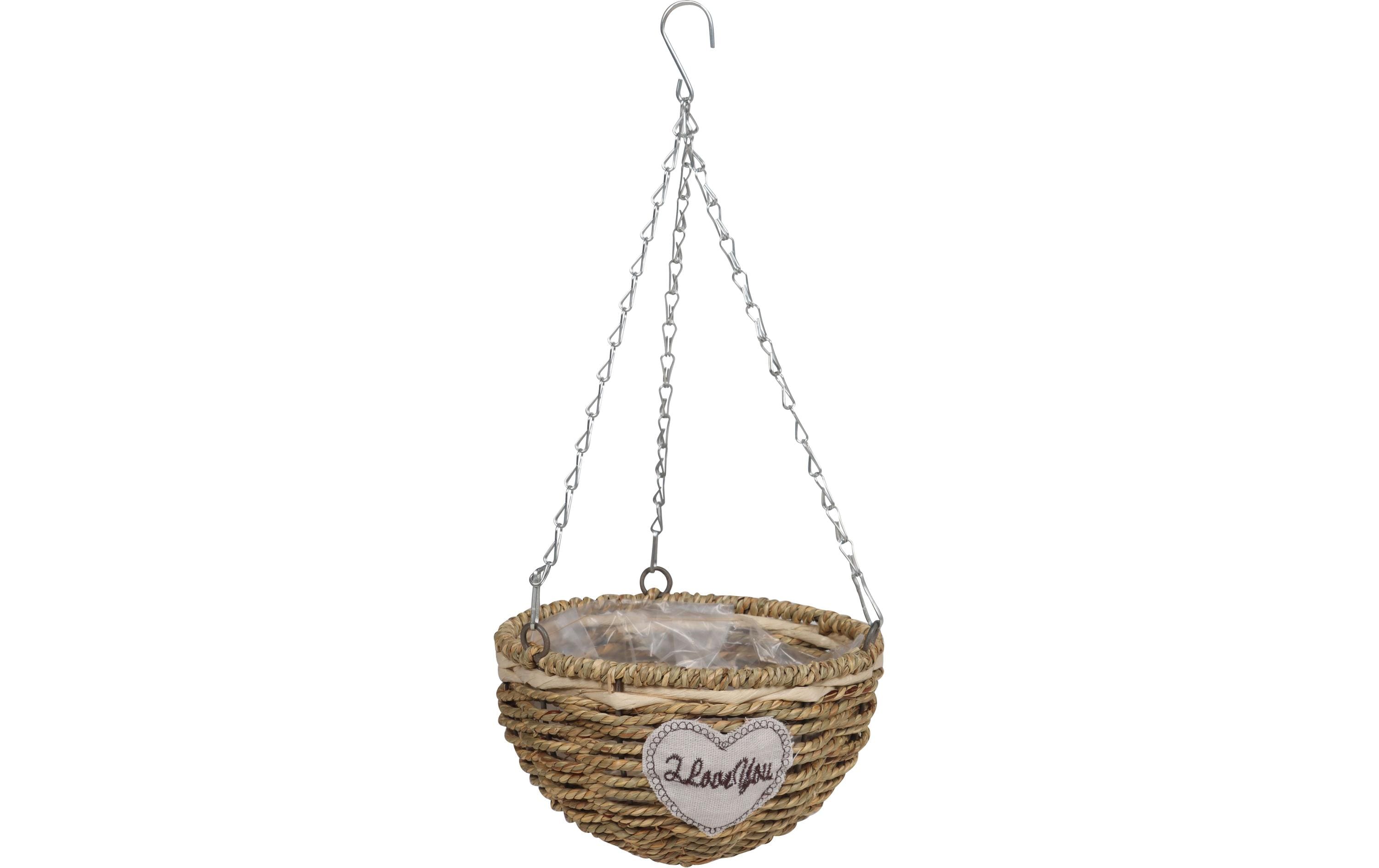 Dameco Hängender Pflanzkorb aus Naturmaterialien 11 cm Garten & Outdoor > Pflanzen > Pflanzengefäße Dameco