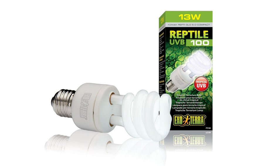 Exo Terra Terrarienlampe Reptile UVB100 E27, 13W, 15.4 cm