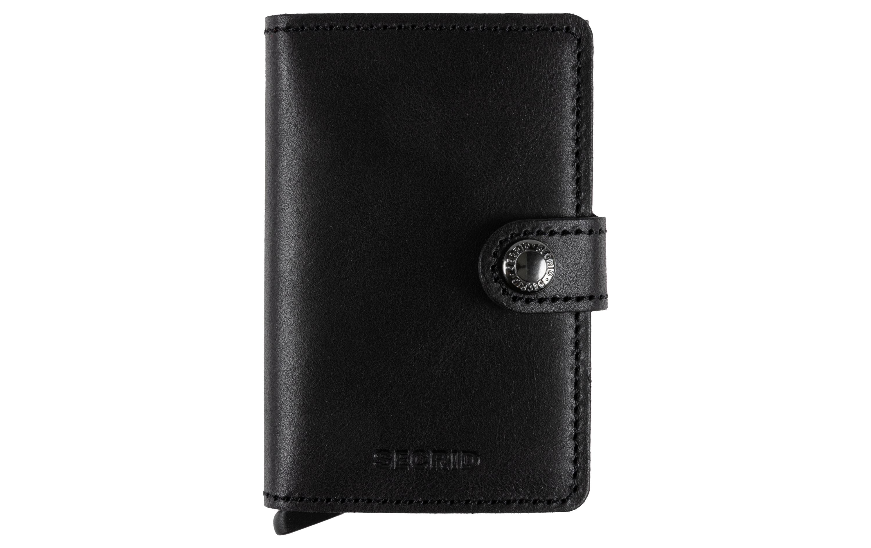 SECRID Portemonnaie Miniwallet Vintage Schwarz