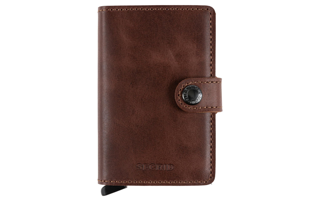 SECRID Portemonnaie Miniwallet Vintage Braun