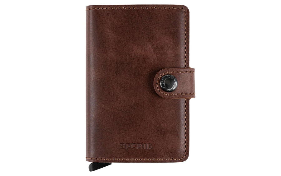 SECRID Portemonnaie Miniwallet Vintage Braun