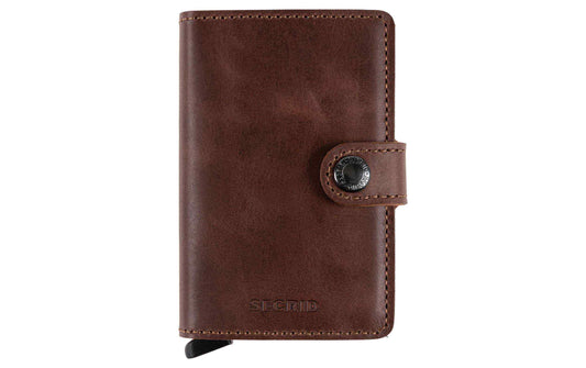 SECRID Portemonnaie Miniwallet Vintage Braun