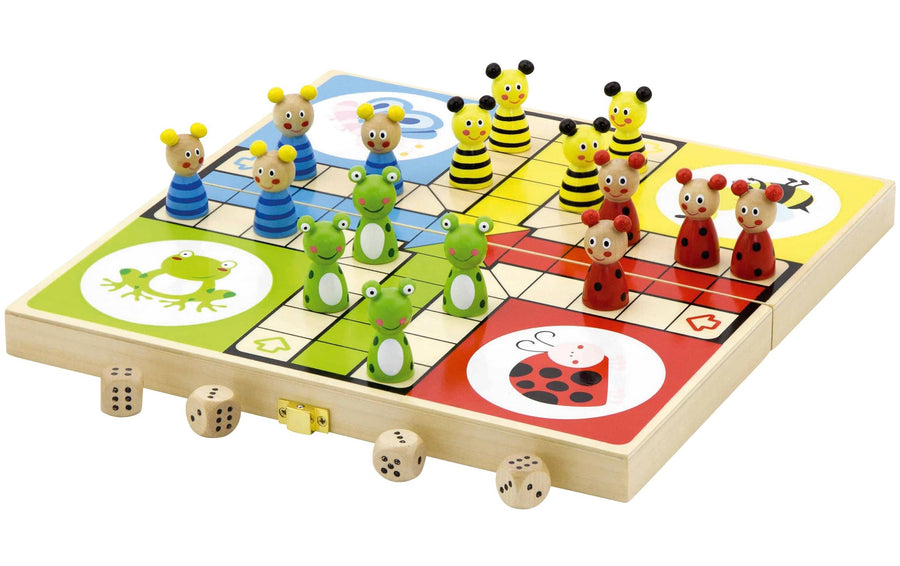 Viga Familienspiel Ludo Tiere