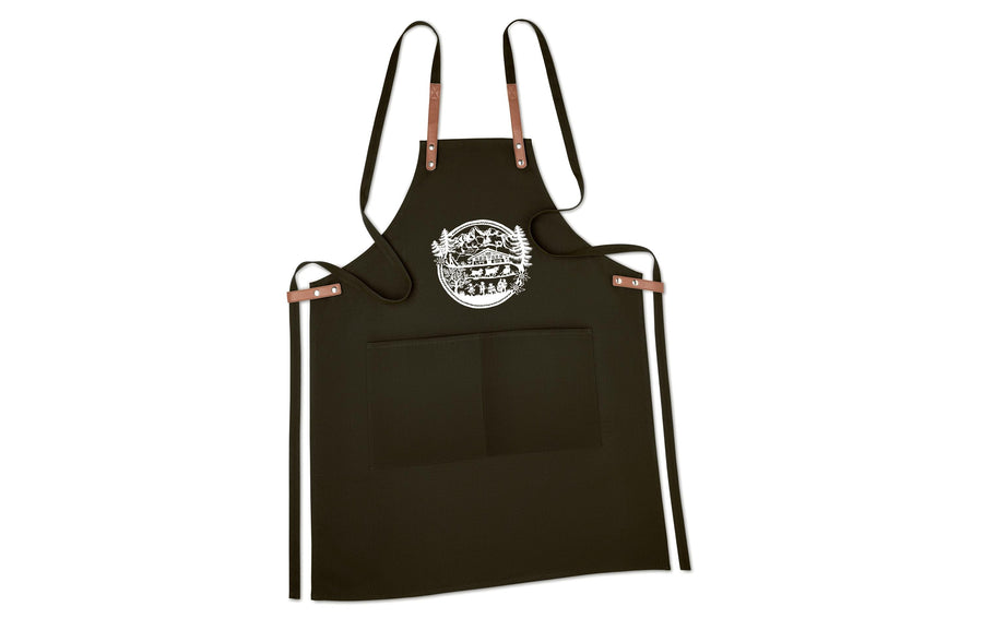 Trendform Kochschürze Bio-Baumwolle Leinen Schwarz 88x68cm Grills & Feuerstellen Trendform