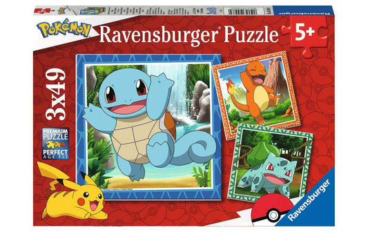 Ravensburger Puzzle Glumanda, Bisasam und Schiggy