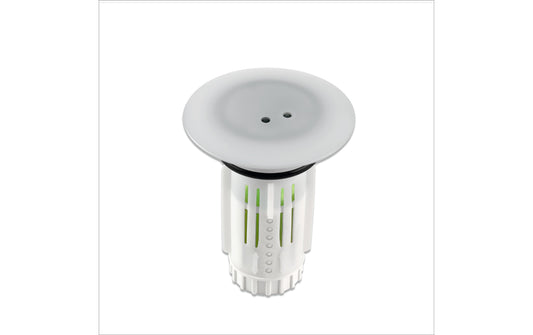 Abfluss-Fee LED-Abflussstopfen Weiss/Chrom mit Duftstein