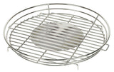LotusGrill Grillrost Small aus Edelstahl, rund, mit herausnehmbarer Mittelplatte