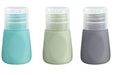 diaqua® Kosmetikflaschen 3er Set, Türkis/Hellgrün/Grau