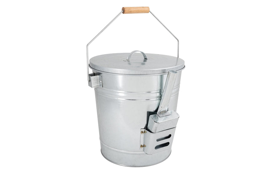 ascheeimer Aschenbehälter verzinktes Metall 30 cm mit Deckel Grills & Feuerstellen Nouvel