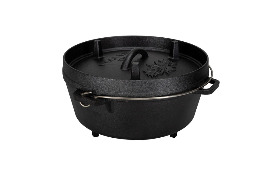 Gusseisen Dutch Oven Grilltopf Schwarz 5,7l Grills & Feuerstellen Nouvel