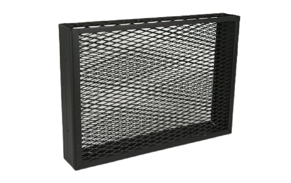 Nouvel Glutkorb aus Eisen, 50 x 8 x 35 cm, Schwarz Grills & Feuerstellen Nouvel