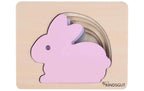Kindsgut Holzpuzzle Hase