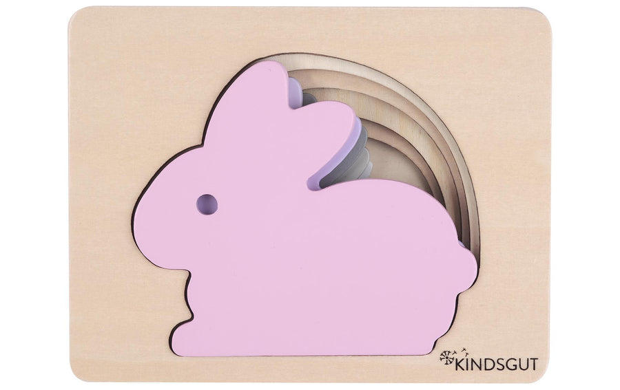 Kindsgut Holzpuzzle Hase