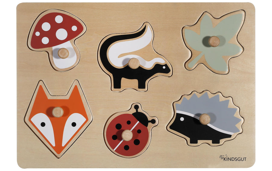 Kindsgut Steckspiel Puzzle Wald