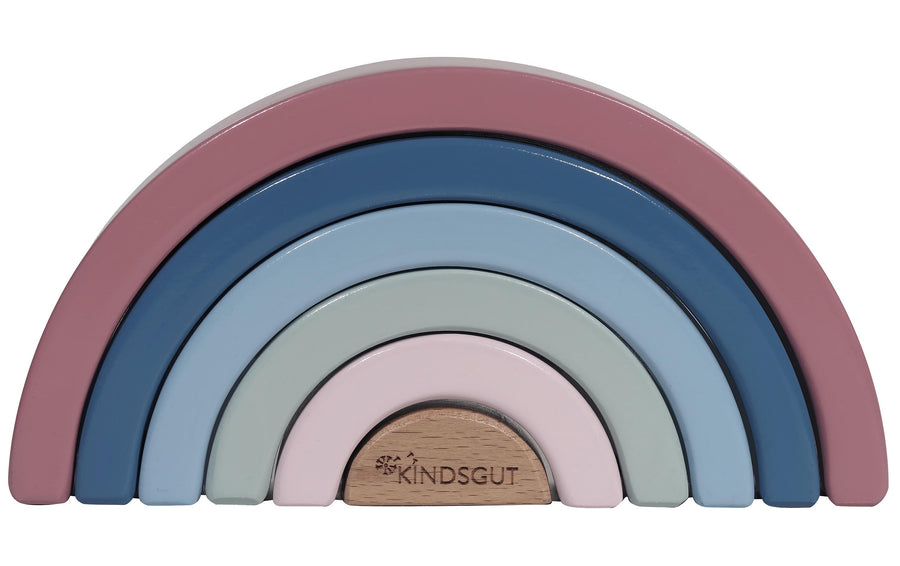 Kindsgut Stapelspielzeug Holz-Regenbogen