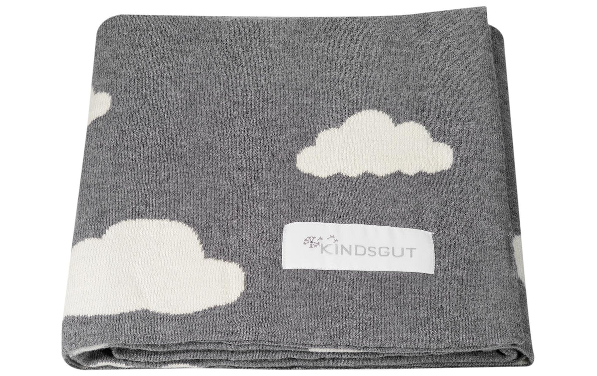 Kindsgut Kuscheldecke Wolken 80 x 100 cm