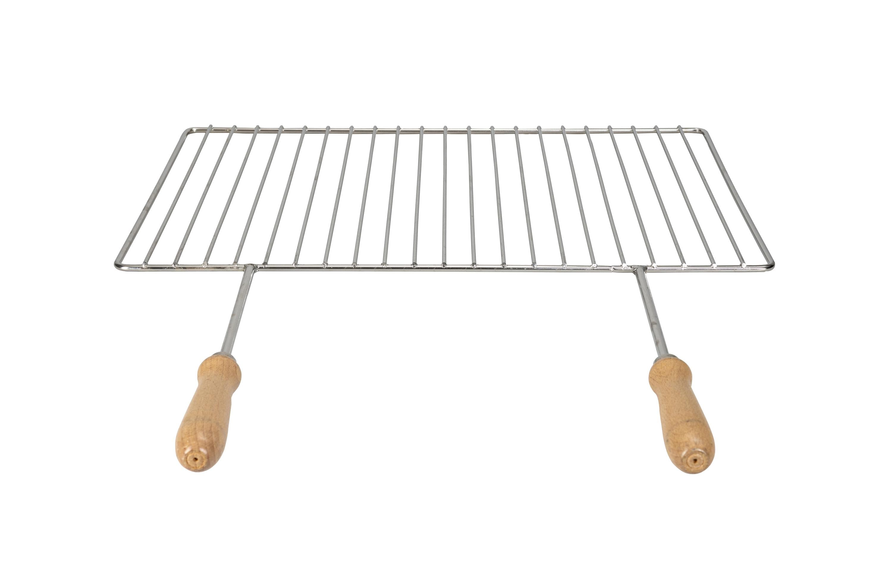 Einschieberost Edelstahl Grillrost 53 x 37 cm eckig Grills & Feuerstellen Nouvel