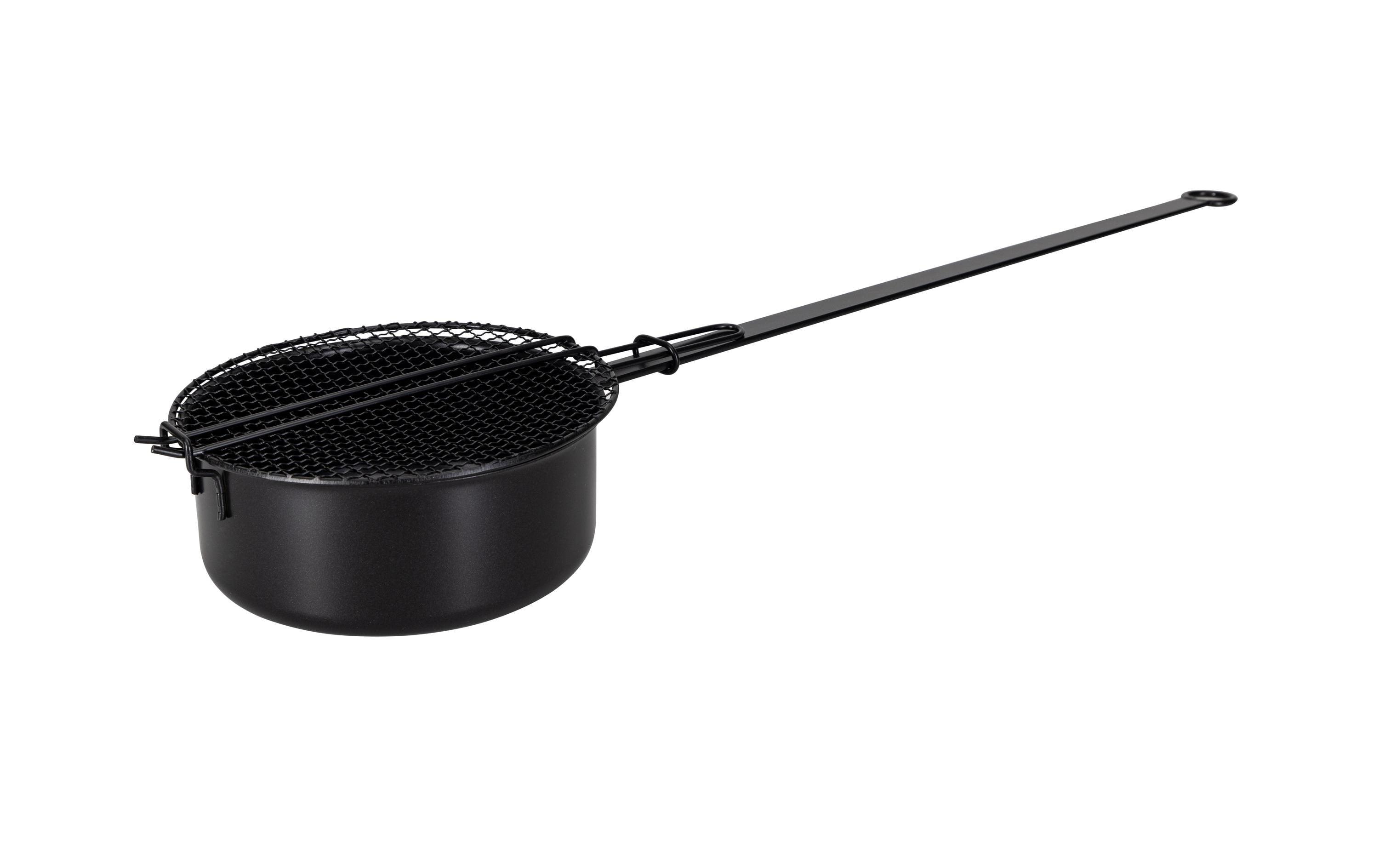 Nouvel Grillpfanne Popcorn-Pfanne Stahl Schwarz 1 l Grills & Feuerstellen Nouvel