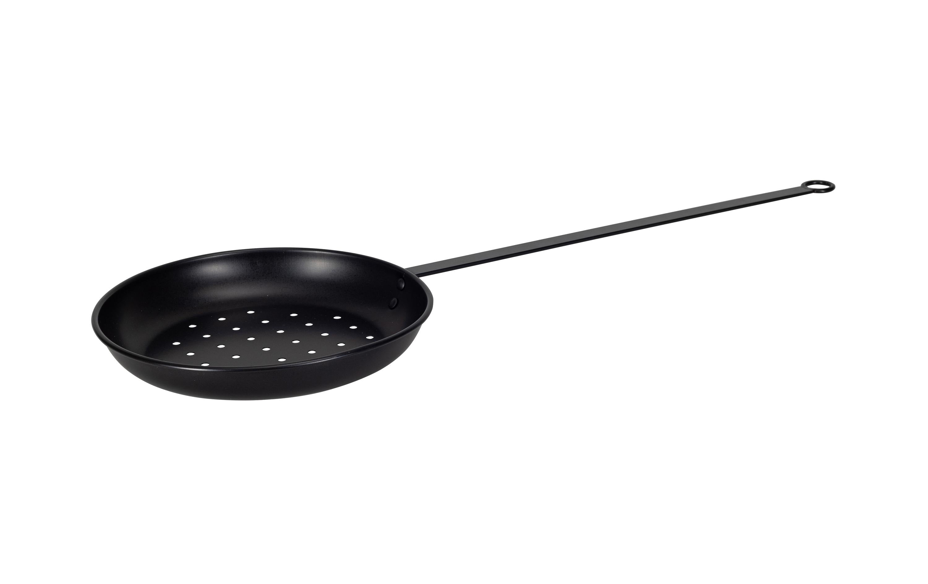 Marroni-Pfanne Grill Stahl Schwarz 3,6l für perfekte Röstung Grills & Feuerstellen Nouvel