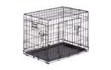 Ferplast Dog-Inn-60 faltbare Hundebox aus schwarzem Metall mit herausnehmbarer Bodenwanne