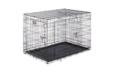 Ferplast Dog-Inn-105 Metall-Transportbox mit Gitterwänden und schwarzer Bodenwanne