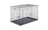 Ferplast Dog-Inn-120 Transportbox für Hunde aus schwarzem Drahtgitter mit herausnehmbarer Bodenwanne