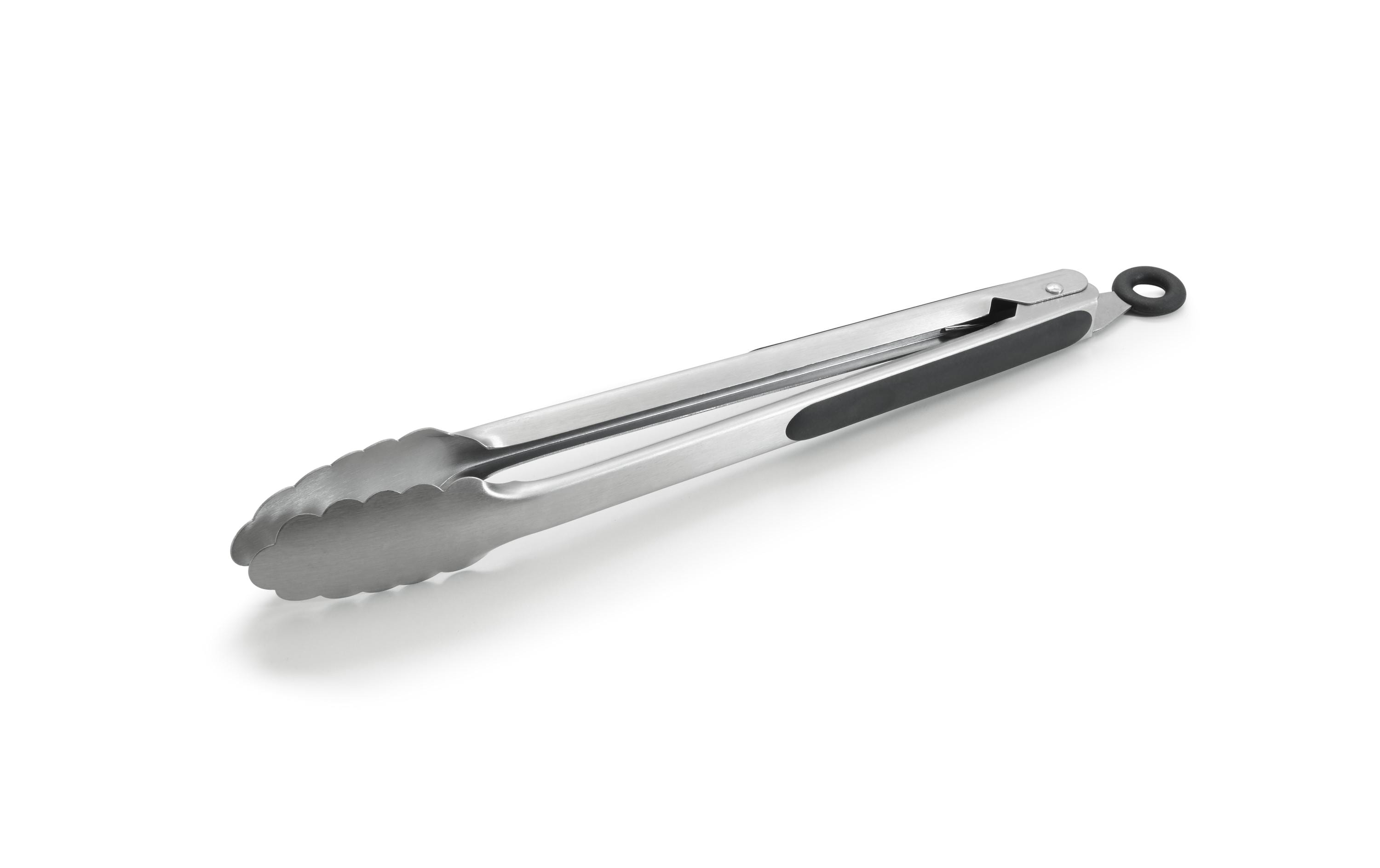 Forge Adour Grillzange Edelstahl mit schwarzem Griff Grills & Feuerstellen Forge Adour
