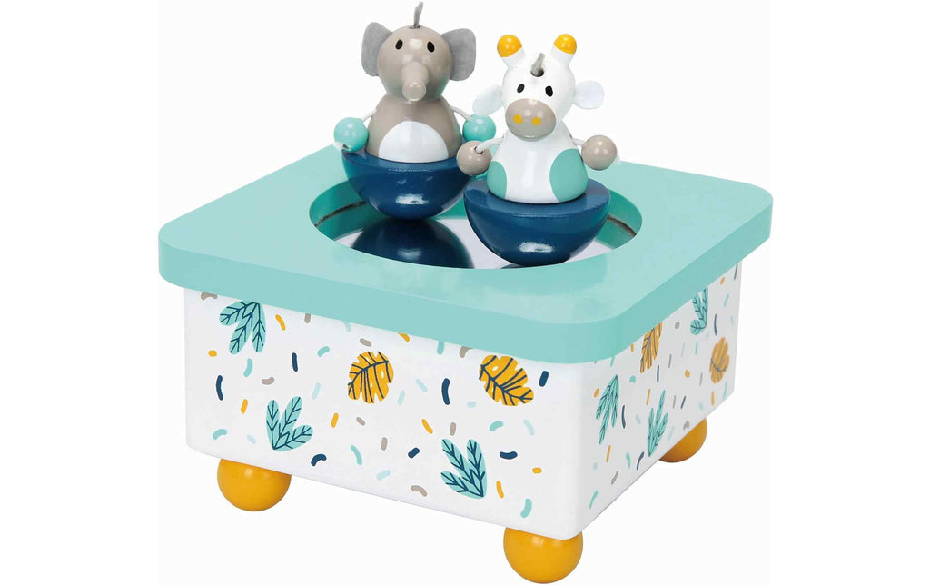 Spielba Holzspielwaren Musikspieldose Waschbär & Reh