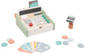Spielba Holzspielwaren Spielgeld Kasse mit Scanner + Holzrechner