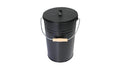 Kamino Ascheeimer 15l aus Stahl in Schwarz mit Deckel Grills & Feuerstellen Kamino