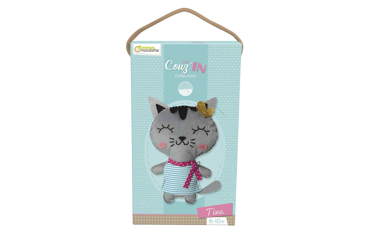 Avenue Mandarine Bastelset Mini Kuscheltier Couz'In Tina die Katze