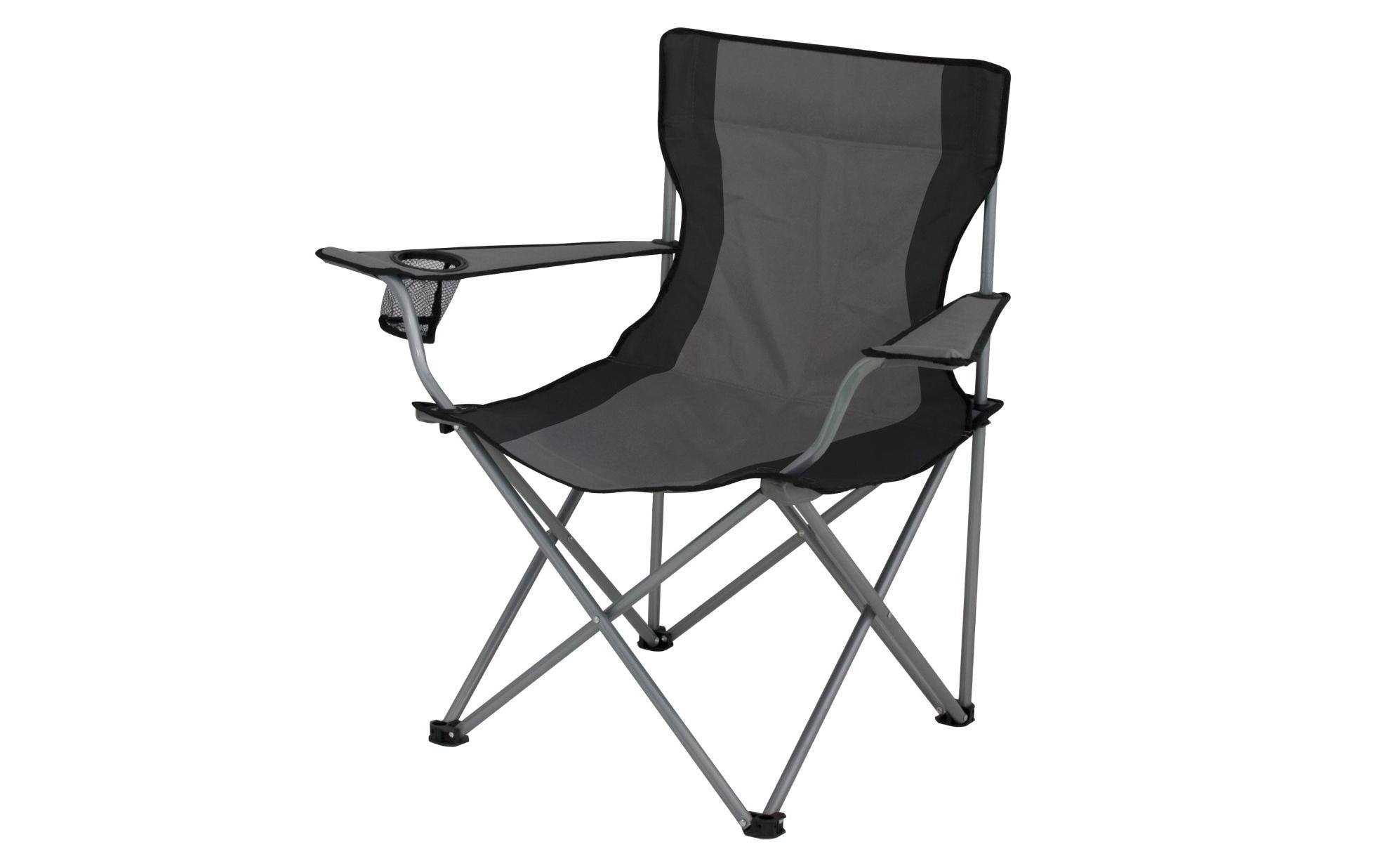 Eurotrail Campingstuhl Schwarz/Grau Polyester Ergonomisch Garten & Outdoor > Gartenmöbel > Gartenstühle Eurotrail