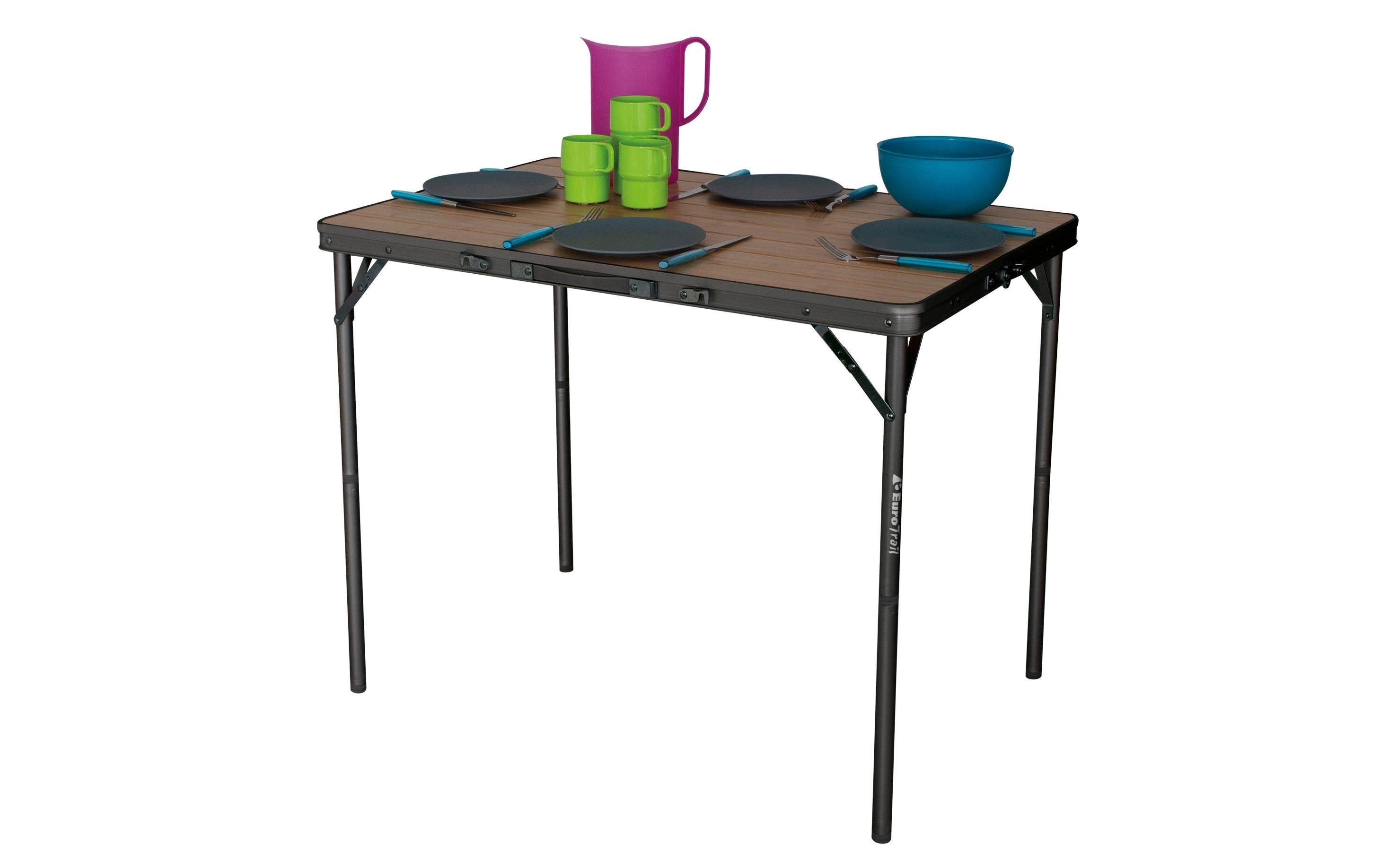 Eurotrail Campingtisch Balazuc Aluminium 90 cm x 60 cm Garten & Outdoor > Gartenmöbel > Gartentische Eurotrail