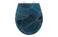 Wenko Toilettensitz Big Leaves Absenkautomatik, Blau/Grün