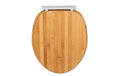 Wenko Toilettensitz Bambusa mit Fix-Clip, Hellbraun