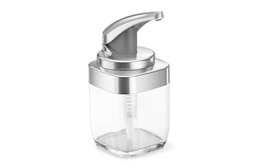 Simplehuman Seifenspender 444 ml, Transparent/Silber
