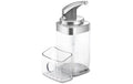 Simplehuman Seifenspender mit Caddy 650 ml, Transparent/Silber
