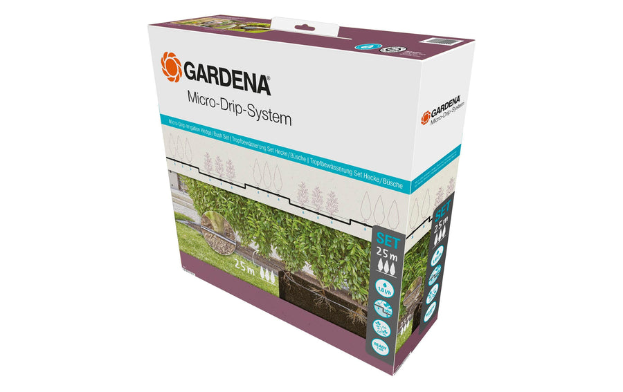 GARDENA Start-Set Tropfbewässerung Sträucher 25 m Micro-Drip-System