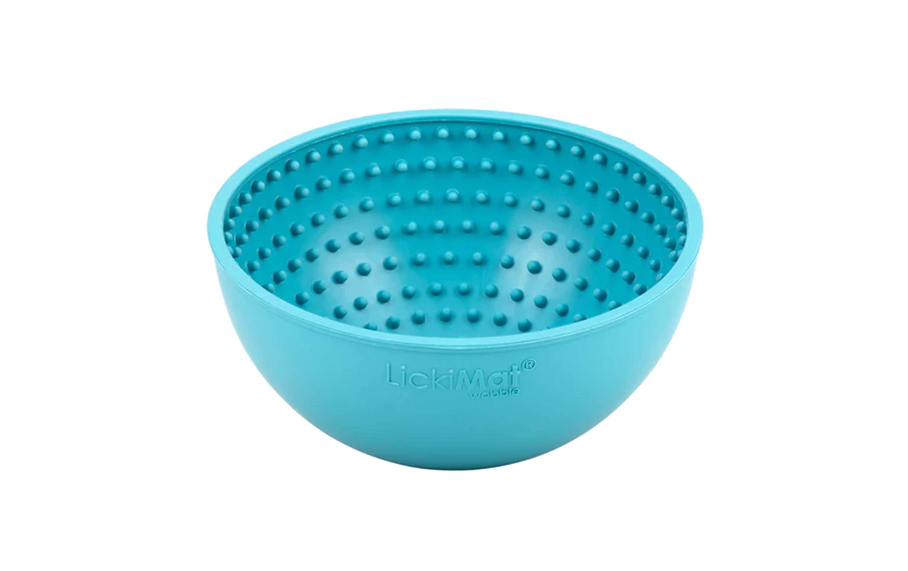 LickiMat Futtermatte Wobble 17 x 17 cm, Türkis