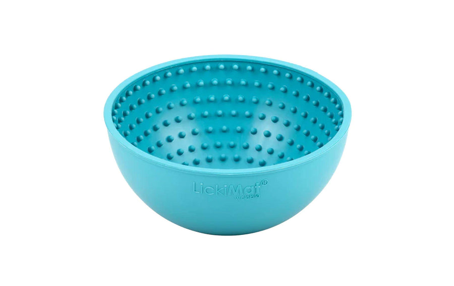 LickiMat Futtermatte Wobble 17 x 17 cm, Türkis