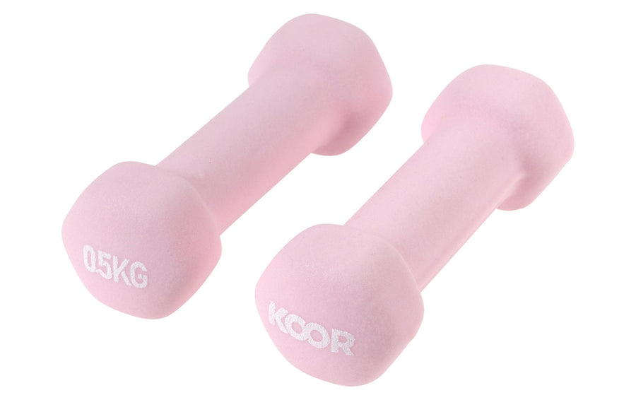 KOOR Kurzhantel-Set 0.5 kg, Rosa
